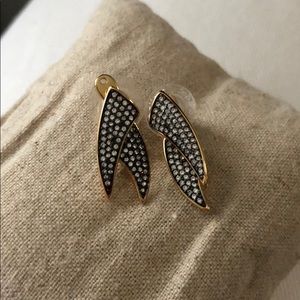 Stella and Dot Pave Horn Earrings
